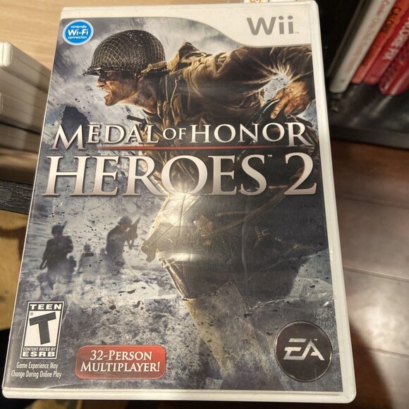 Wii Nintendo Medal of Honor Heroes 2 no manual tested working - Picture 1 of 3
